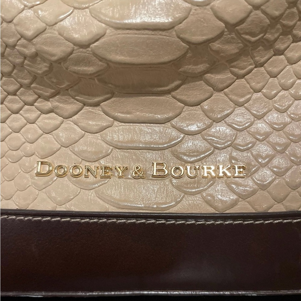 Dooney & Bourke Caldwell Python Embossed Leather … - image 2